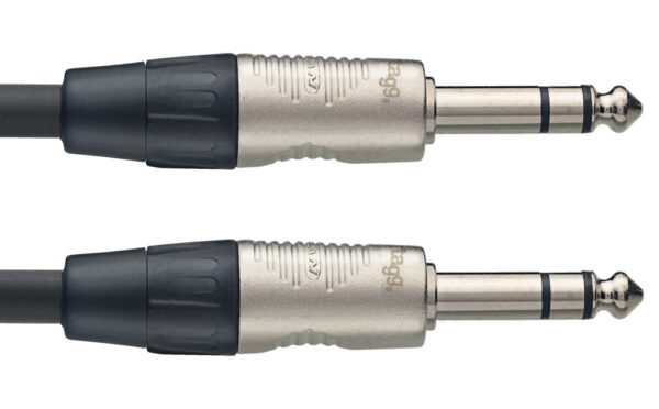 Stagg NAC1PSR audio kabel řady N, jack/jack (m/m), stereo, 1 m