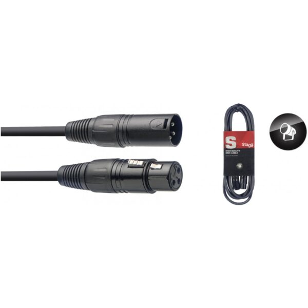 Stagg SDX5, DMX kabel 3-pin XLR/XLR, 5 m - Image 2