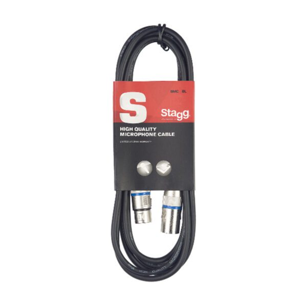 Stagg SMC10 BL, mikrofonní kabel XLR/XLR, 10m, modré kroužky - Image 8