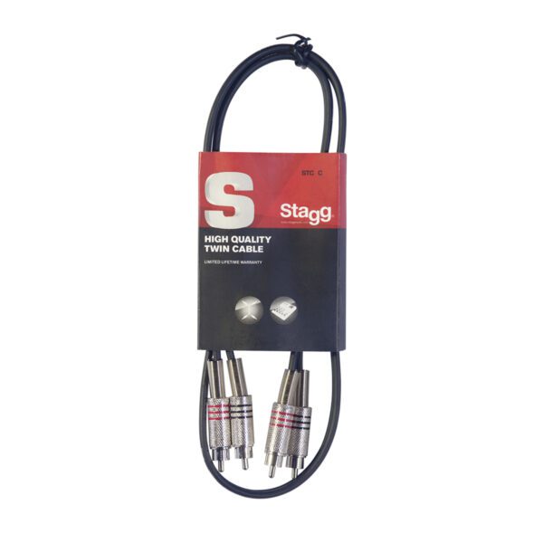 Stagg STC2C, kabel 2x RCA/2x RCA, 2m - Image 8