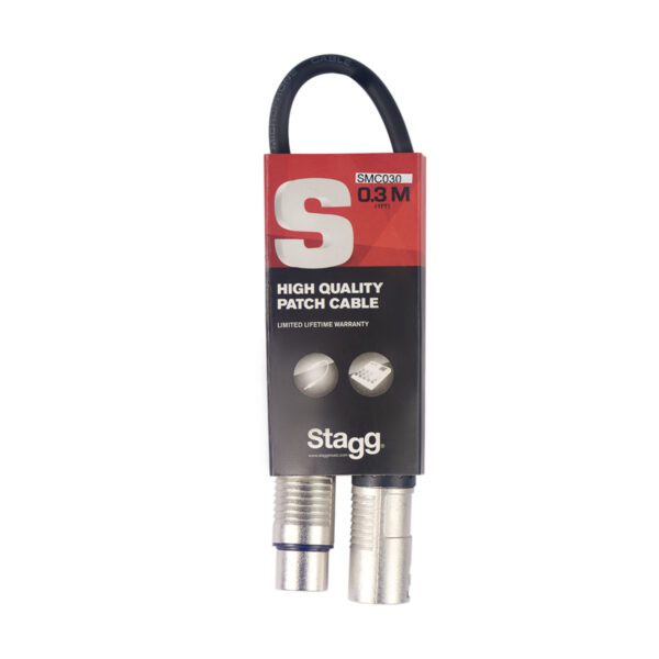 Stagg SMC030, mikrofonní kabel XLR/XLR, 30cm - Image 8