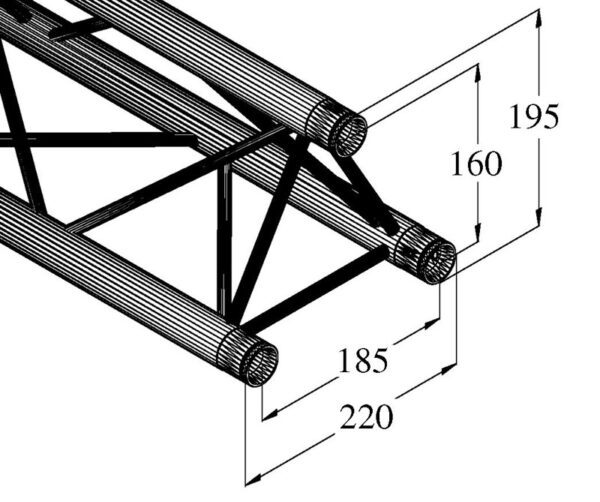 Deco lock DQ3-2500, rovný díl 2,5m - Image 2