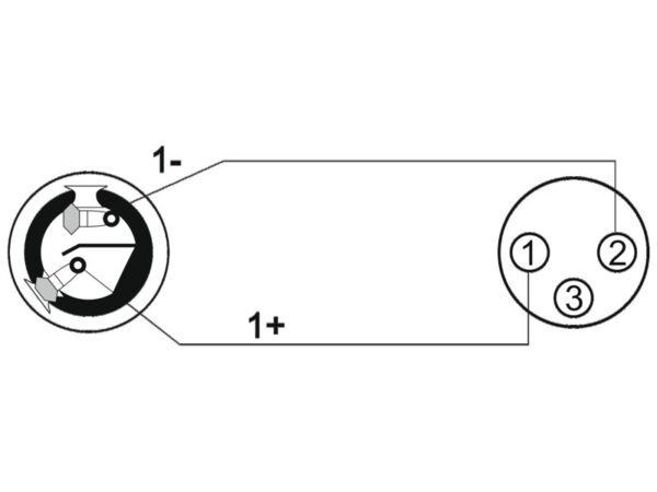 OMNITRONIC Adaptační kabel Reproduktor(F)/XLR(F) 1m bk - Image 4