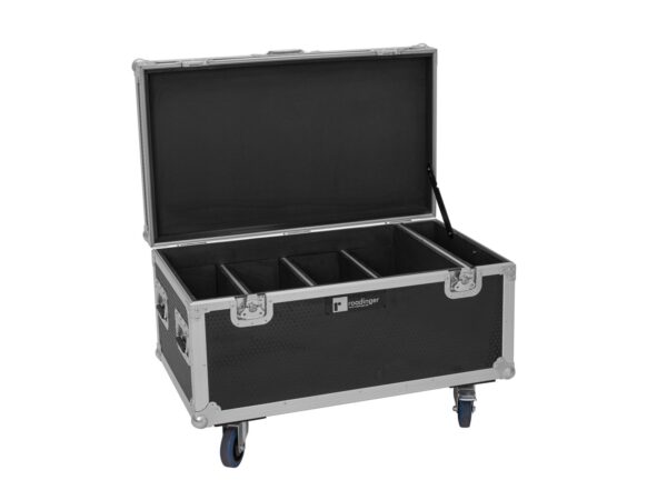 Roadinger IP 8x10W, Flightcase 4x Multiflood RGBW Wash